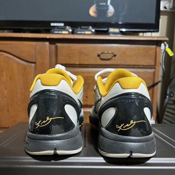 Kobe VI 6 Del Sol White Yellow Steelers Size 13 429659-103 - Picture 4 of 5